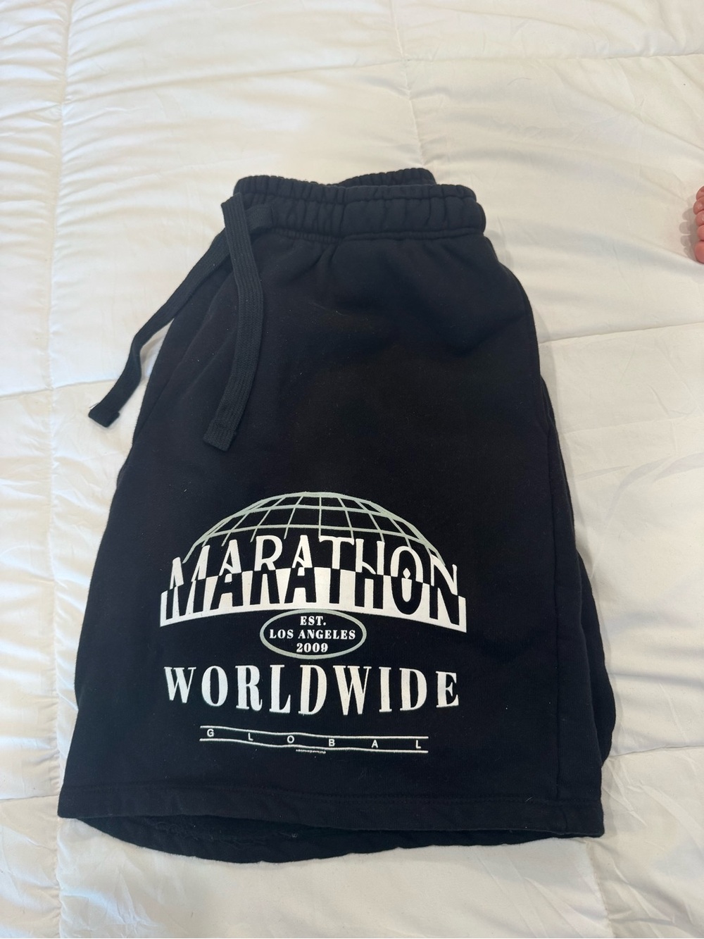 Marathon Crenshaw Men's Black Graphic Shorts